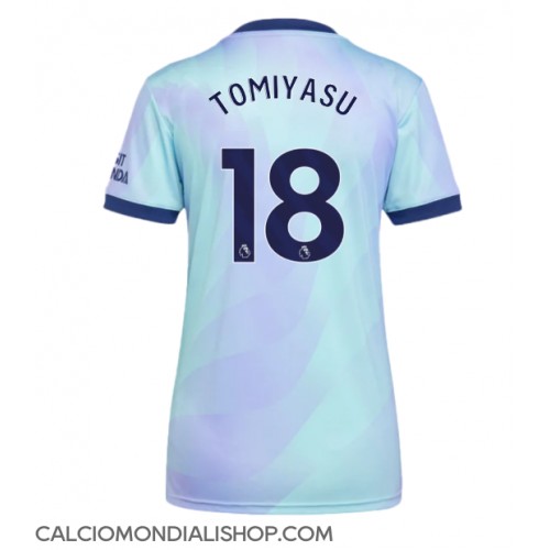 Maglie da calcio Arsenal Takehiro Tomiyasu #18 Terza Maglia Femminile 2024-25 Manica Corta